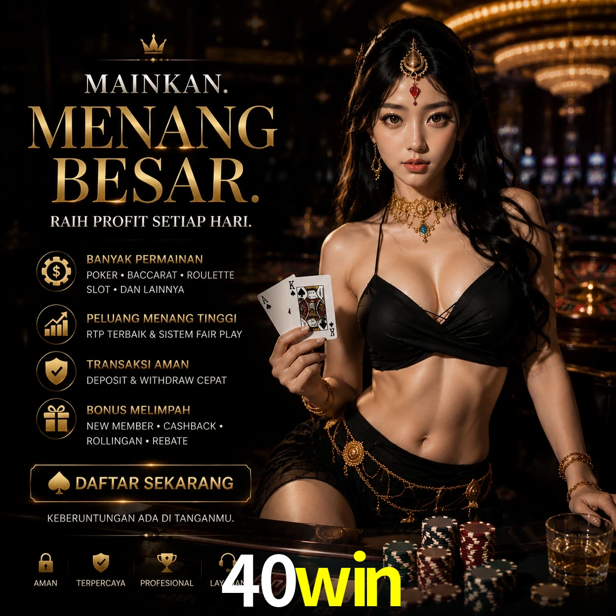 App 40win para Android e iOS - download grátis