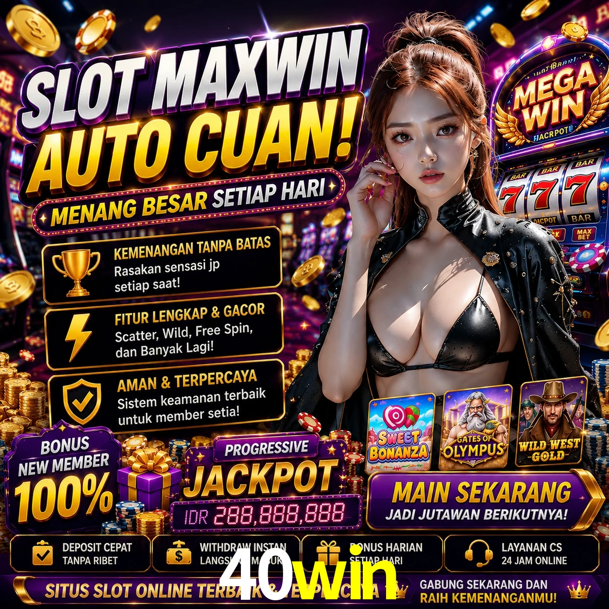 Programa VIP 40win - benefícios exclusivos