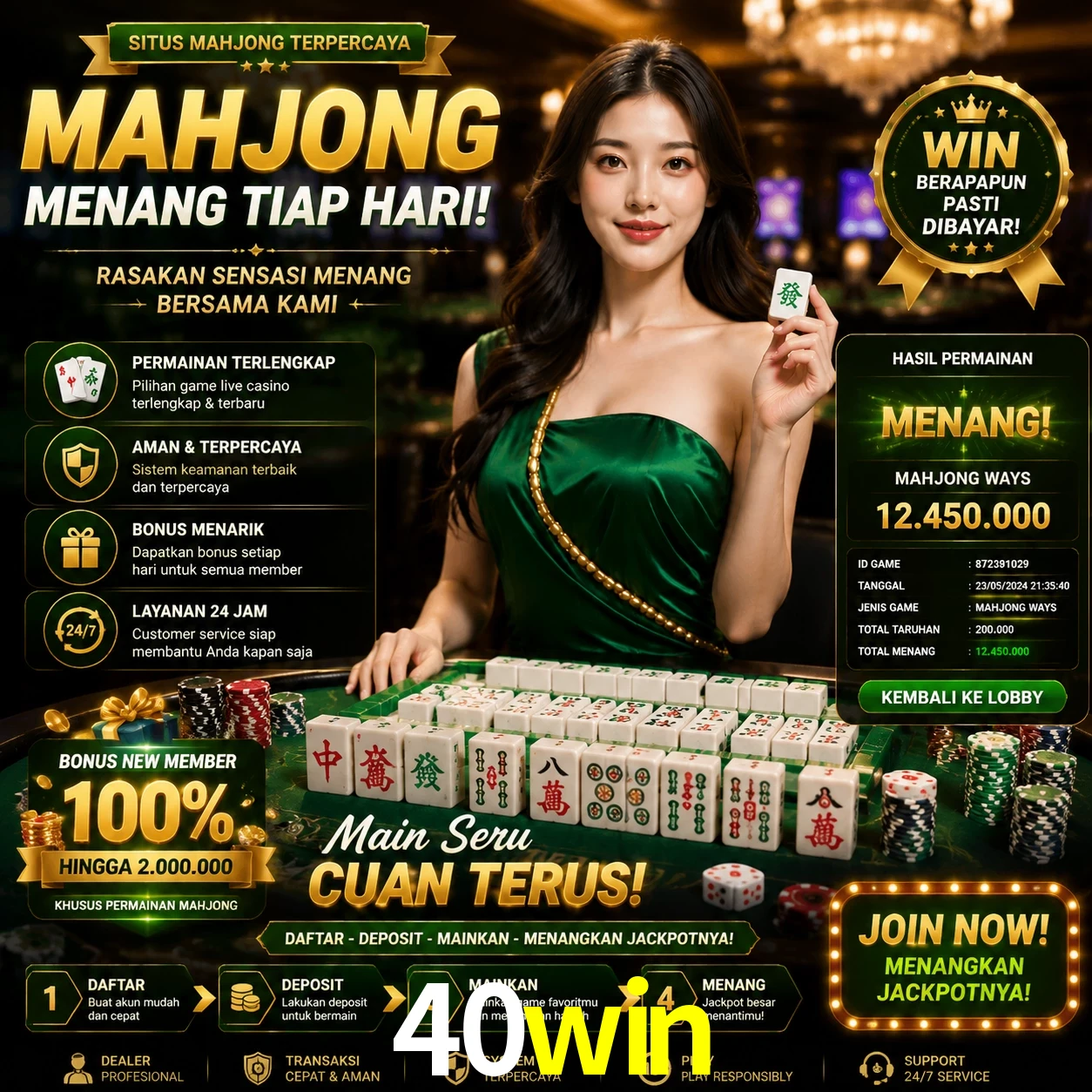 Cashback VIP 40win - reembolso semanal